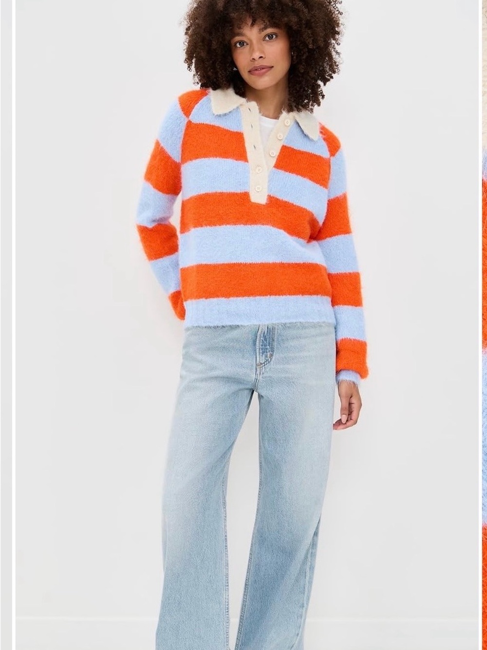 NWT The Tiny Big Sister Frank Striped Polo Sweater - Picture 2 of 4